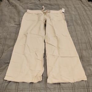Derek Heart Beige Wide Leg Pants Size L, New With Tags!